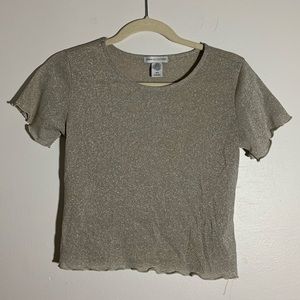 Urban Outfitters Gold Mesh Shirt